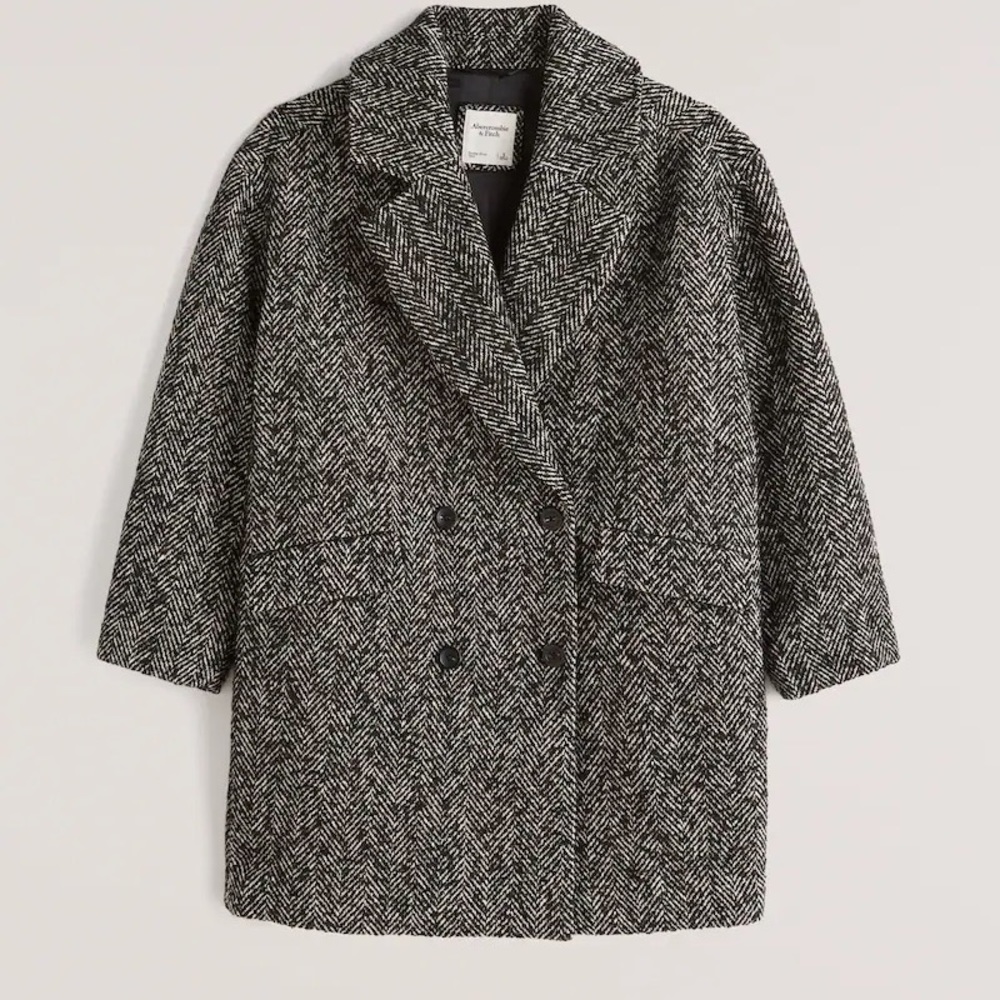 New Abercrombie Herringbone Coat - Petite small